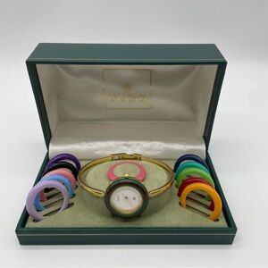 Rare Gucci bezel watch set